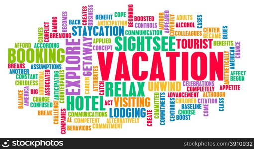 Vacation Concept and Preparation as a Background