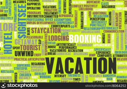 Vacation Concept and Preparation as a Background