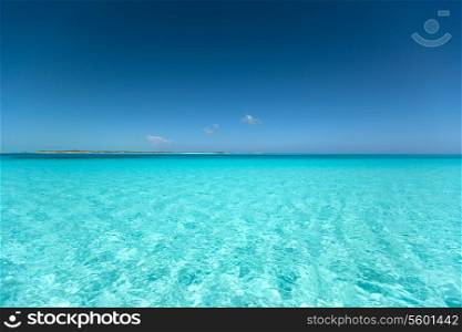 vacation, travel and background concept - blue sea or ocean and sky
