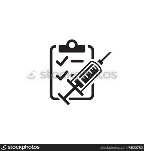 Vaccination and Medical Services Icon. Flat Design.. Vaccination and Medical Services Icon. Flat Design. Isolated.