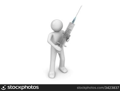 Vaccine is here (3d isolated characters series)