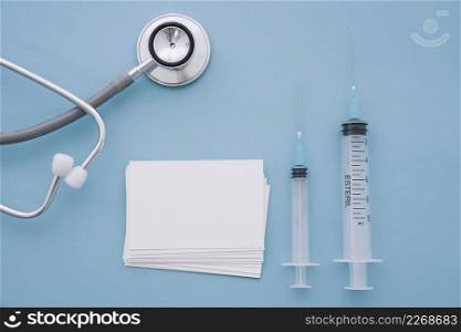 vaccines stethoscope business cards
