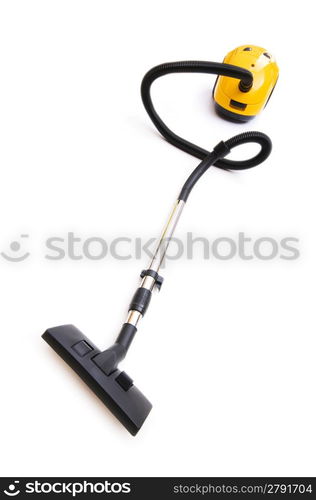 Vacuum cleaner isolated on the white background