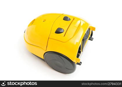 Vacuum cleaner isolated on the white background