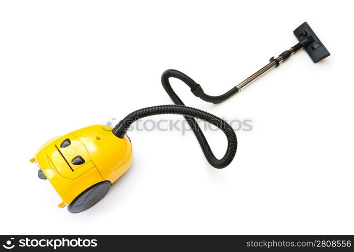 Vacuum cleaner isolated on the white background