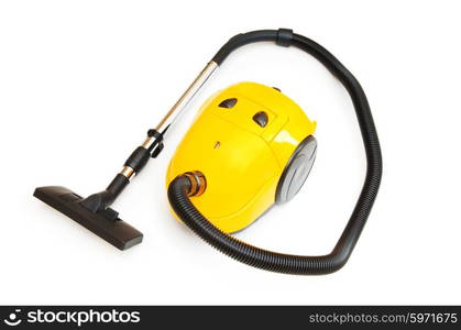 Vacuum cleaner isolated on the white background