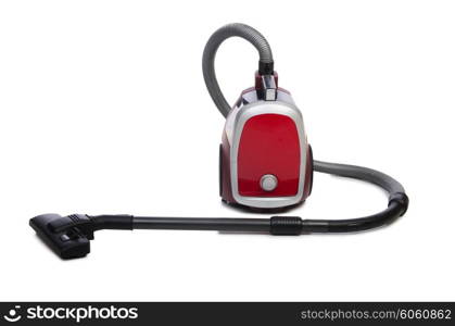 Vacuum cleaner isolated on the white background