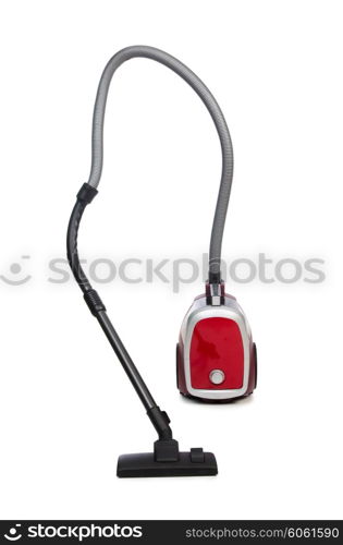 Vacuum cleaner isolated on the white background