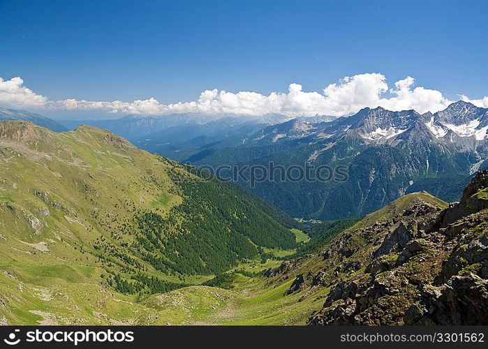 Val di Sole, aerial view