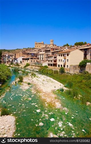 Valderrobles and Matarrana river in Teruel of Spain