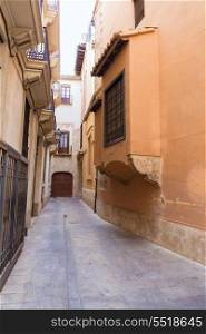 Valencia backstreet in Trinquet de Cavallers street in Spain