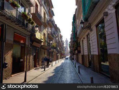 Valencia Barrio del Carmen street in old town of Spain