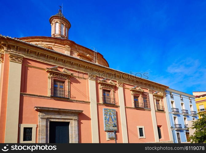 Valencia Basilica Desamparados church in Almoina of Spain