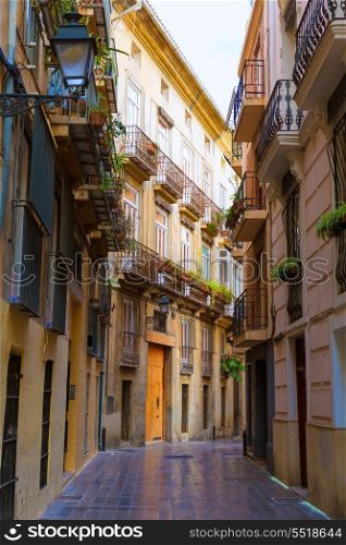 Valencia Carrer del Tossalet traditional street in Spain