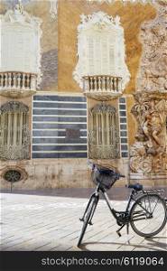 Valencia city Marques de Dos aguas building alabaster facade at Spain