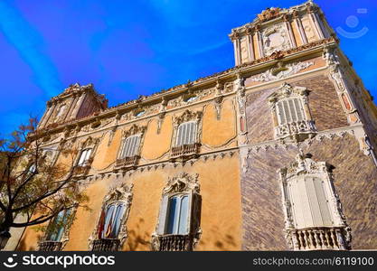 Valencia city Marques de Dos aguas building alabaster facade at Spain