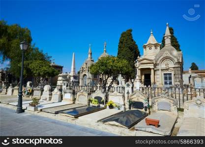Valencia city municipal cemetery burial ground at Spain