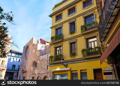 Valencia in Spain Lope de Vega square downtown of Spain