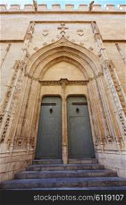 Valencia La Lonja de Seda historic building of Spain