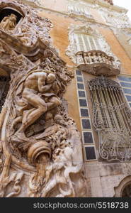 Valencia Palacio Marques de Dos Aguas palace facade in alabaster at Spain