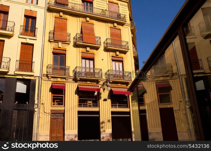 Valencia Placa Plaza del Tossal in Barrio del Carmen at Spain