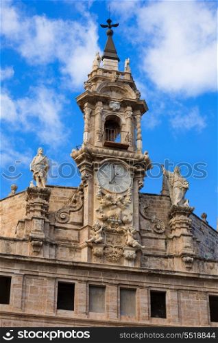Valencia Santos Juanes church facade in Spain