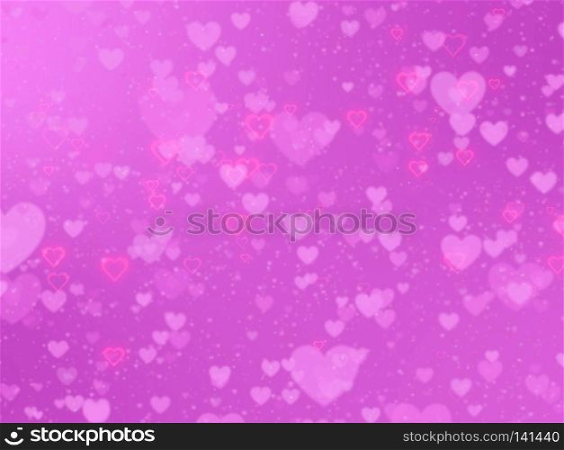 Valentine's Day abstract background with hearts. Valentine's day concept. Blurred background of Valentine's day concept