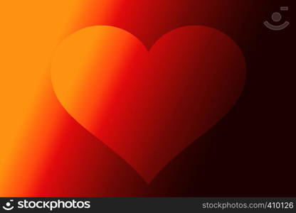 Valentine's Day colorful Background with red Heart Shape as Love concept