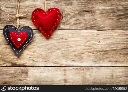 valentine&rsquo;s day love heart card