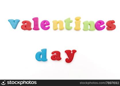 valentine&rsquo;s day on a white background