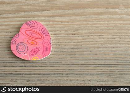 Valentine's day. A little pink heart
