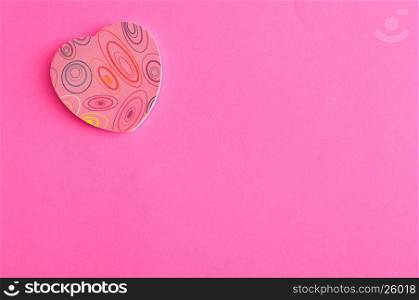 Valentine's day. A little pink heart