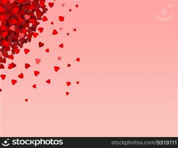 Valentine’s Day background with hearts and pink color. Valentine’s Day background