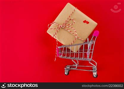 valentine s day present toy shopping trolley