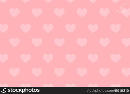 Valentines day background with hearts decor on pink.