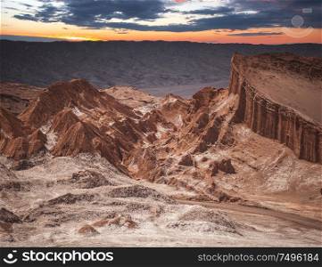 Valle de la Luna (Moon Valley) close to San Pedro de Atacama, Chile