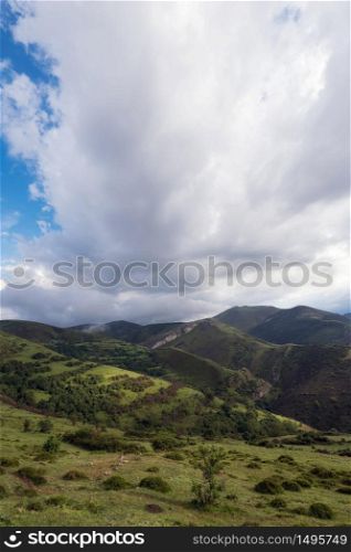 Valley landscape in La Rioja, Spain.
