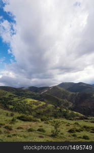 Valley landscape in La Rioja, Spain.