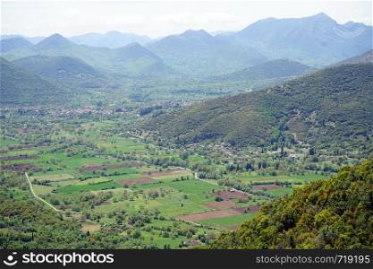 Valley near Daras in Greece