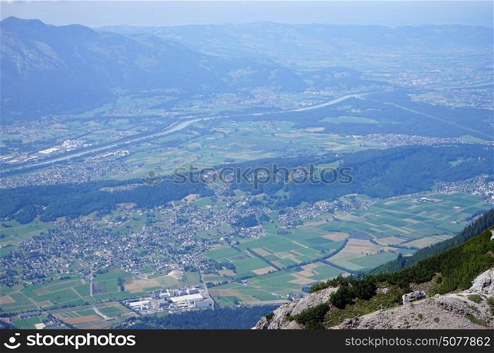 Valley with Rein in Lihtenstein