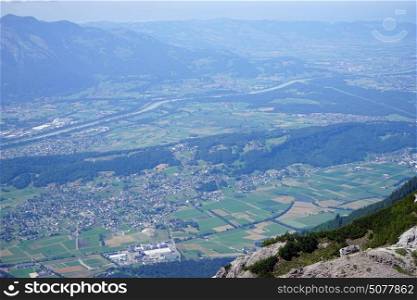 Valley with Rein in Lihtenstein