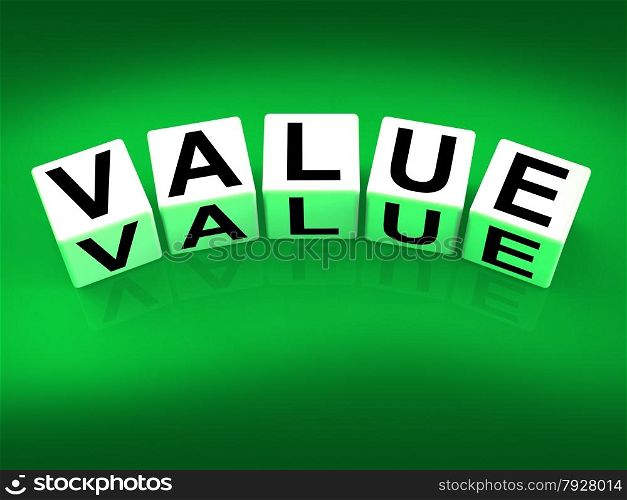 Value Blocks Representing Importance Significance and Worth