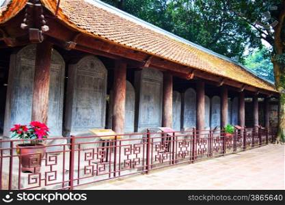 Van Mieu pagoda in Hanoi, Viet Nam