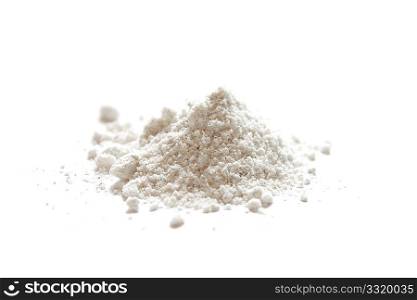 Vanilla sugar heap isolated on white