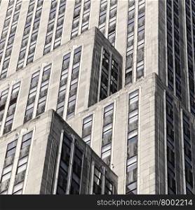 Vanishing Architecture into the sky, New York City, USA