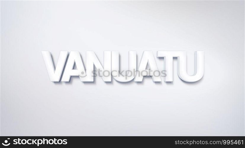 Vanuatu, text design. calligraphy. Typography poster. Usable as Wallpaper background