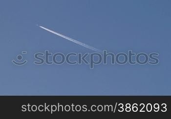 vapor trail from an airplane