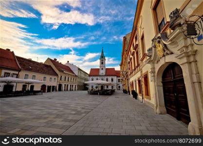 Varazdin baroque architecture in town center, Zagorje, Croatia