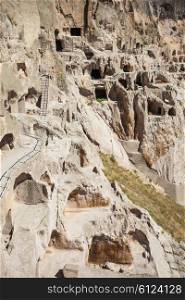 Vardzia is a cave monastery site excavated from the Erusheti Mountain. The main period of construction was the second half of the twelfth century.
