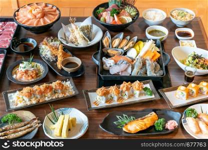 Vareity of Japanese food